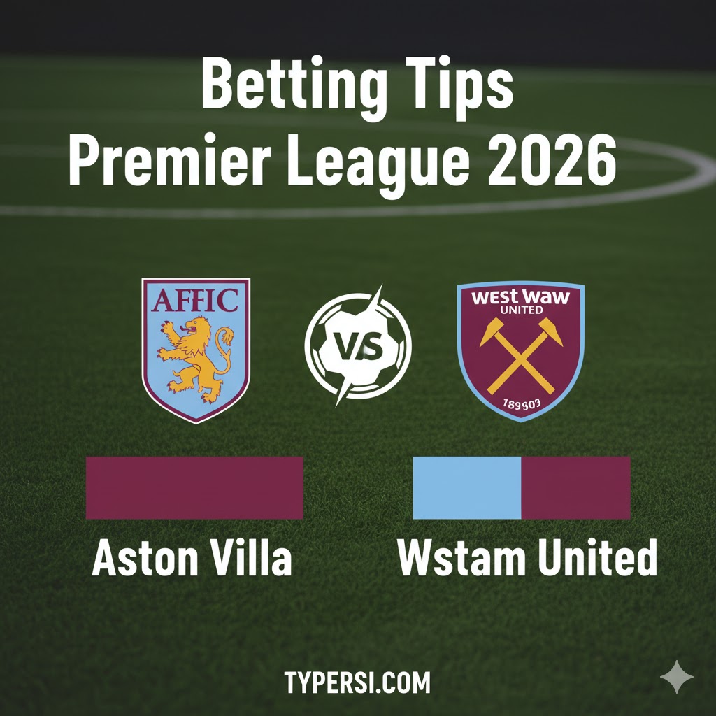 Betting Tips Premier League 2026 : Aston Villa vs West Ham United - Matchweek 31